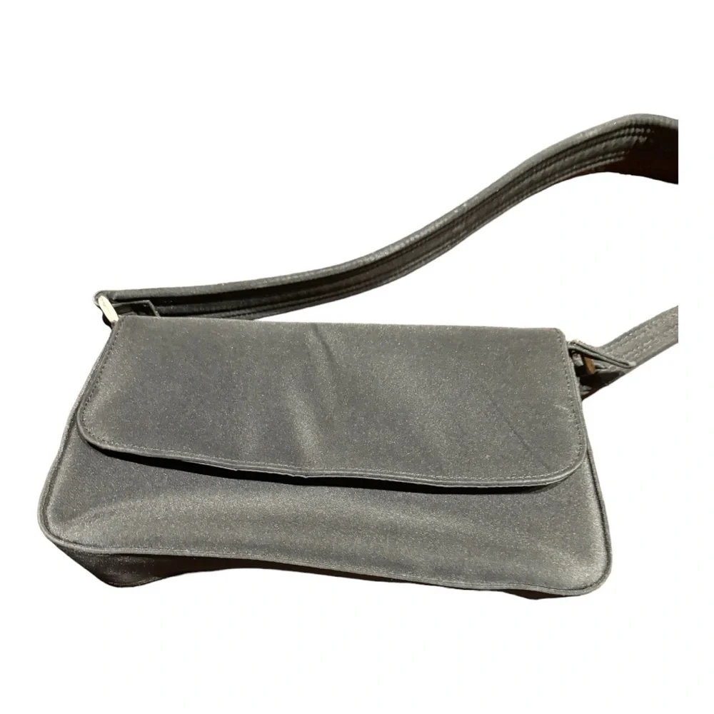 Rectangular Mini Flap Shoulder Bag Women's Black